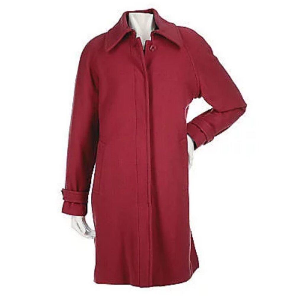 Centigrade Wool Blend Button Front Balmacaan Swin… - image 1